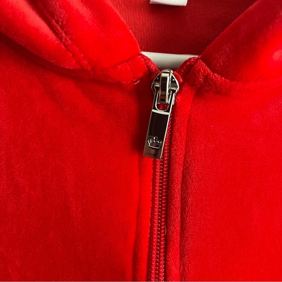 Juicy Couture women’s Velour Jumpsuit red size small EUC - Picture 9 of 13